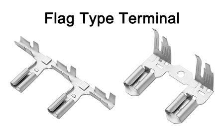 2 Wires & 3 Terminals Processing, Flag Terminal Crimping